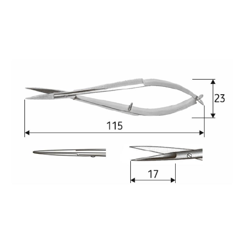Мікроножиці Westcott, 11,5 cм, прямі.Surgicon
